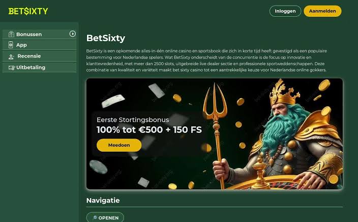 BetSixty sportsbook screenshot